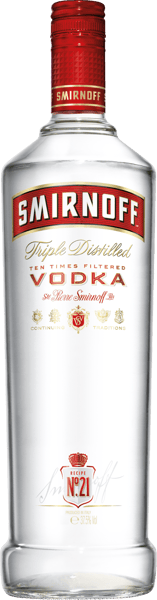 1 fl. Smirnoff Vodka 37,5% 0,7 l.