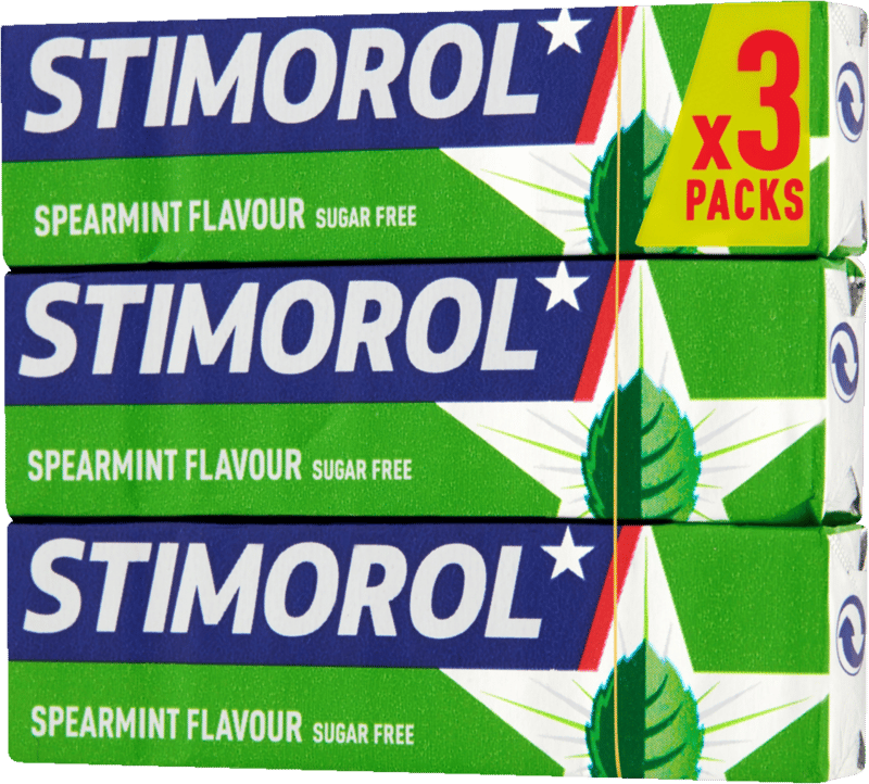 Stimorol Spearmint Sukkerfri 3-pak