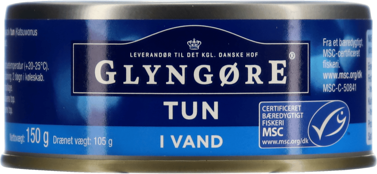 Glyngøre MSC Tun i vand 150g/105g
