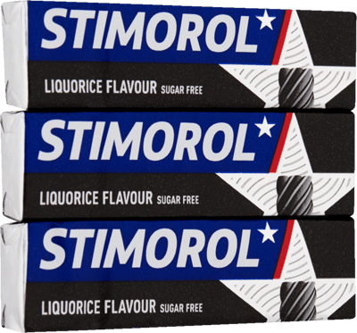 Modelbillede af Stimorol Real Liquorice Sukkerfri 3-pak 42 g