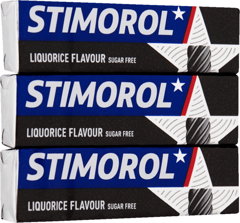 Stimorol Real Liquorice Sukkerfri 3-pak