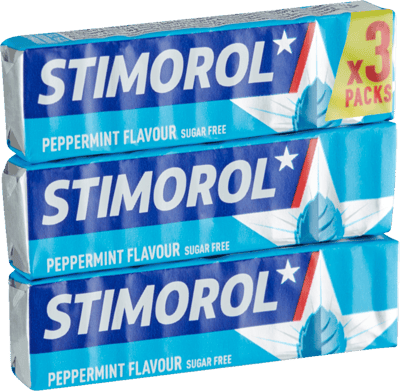 1 pk. Stimorol Peppermint Sukkerfri 3-pak 42 g
