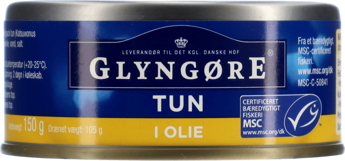 Glyngøre MSC Tun i olie 150g/105g