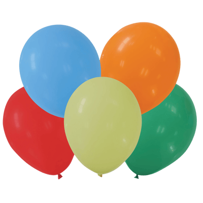 Ballon multifarvet 23 cm 30 stk.