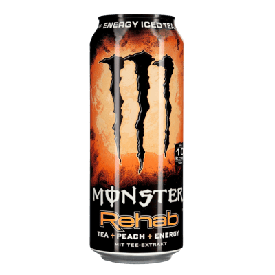 4 ds. Monster Rehab Peach 0,5l ds DPG + pant
