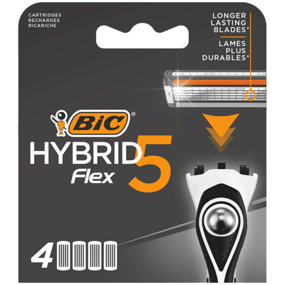 Modelbillede af BIC Hybrid Flex 5 blade 4-pak