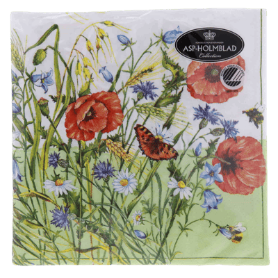 Modelbillede af 20stk. Servietter  3-lag Blomster