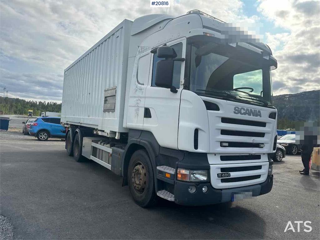 Scania R480 3 axle container truck with/ lift 2008 20816 R480 3 axle container truck with/ lift 2008 1 image 4