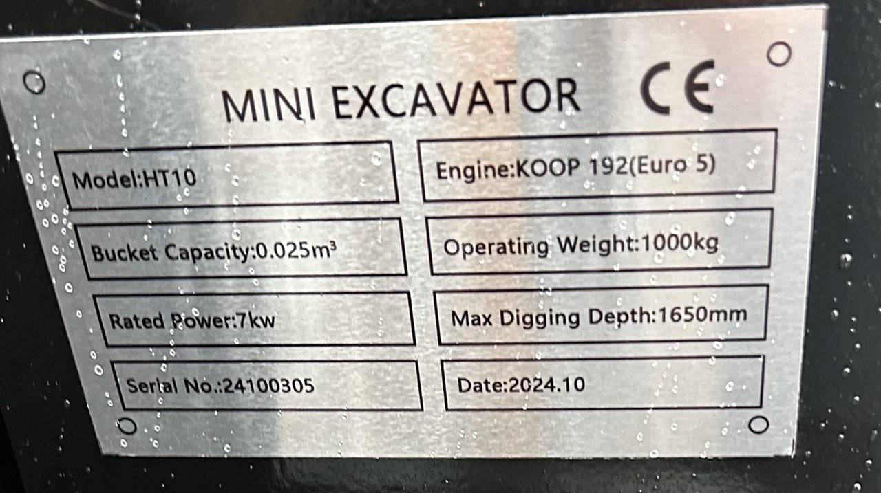 Mini excavator Beartrac HT10 Diesel 9.5 hp 2024 New with thumb 2024 Beartrac HT10 2024 0 image 11