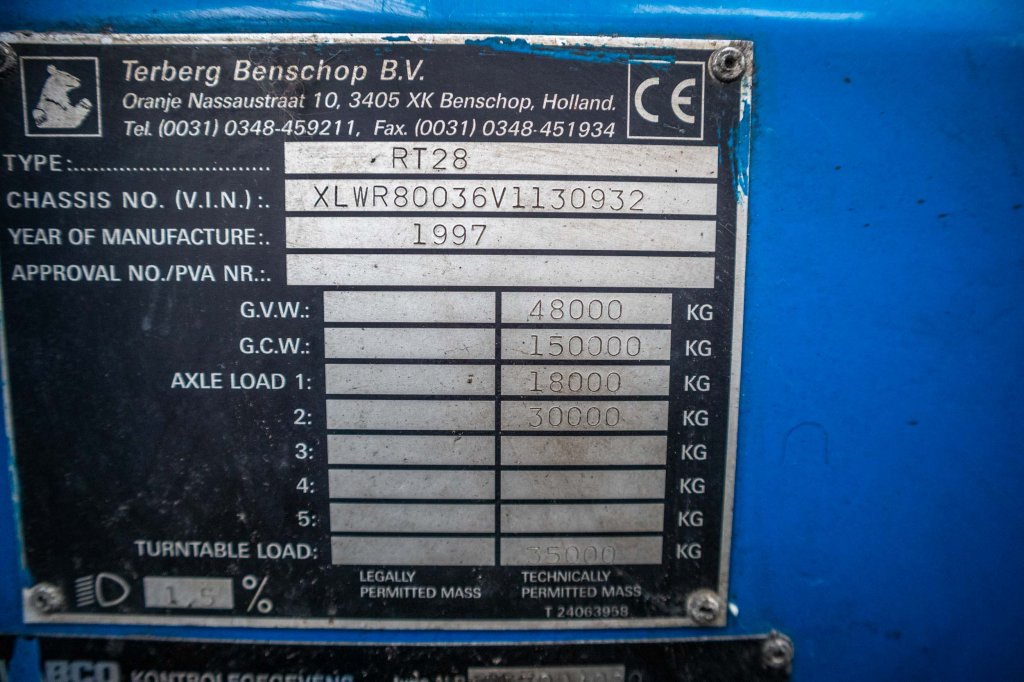 TERBERG TERBERG RT28 - 4X4 1997 E62272 Terberg TERBERG RT28 - 4X4 1997 1 image 10