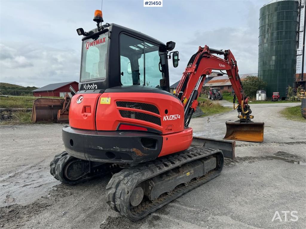 Kubota KX057-4 Tracked excavator w/ sanding bucket and ro 2013 21450 KX057-4 Tracked excavator w/ sanding bucket and ro 20...