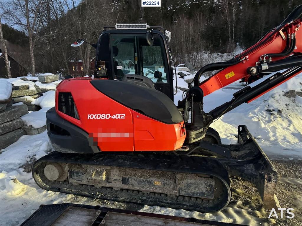 Kubota KX080-4α2 Beltegraver m/ 2 delt bom, tilt og 2 sku 2020 22234 KX080-4α2 Beltegraver m/ 2 delt bom, tilt og 2 sku 20...