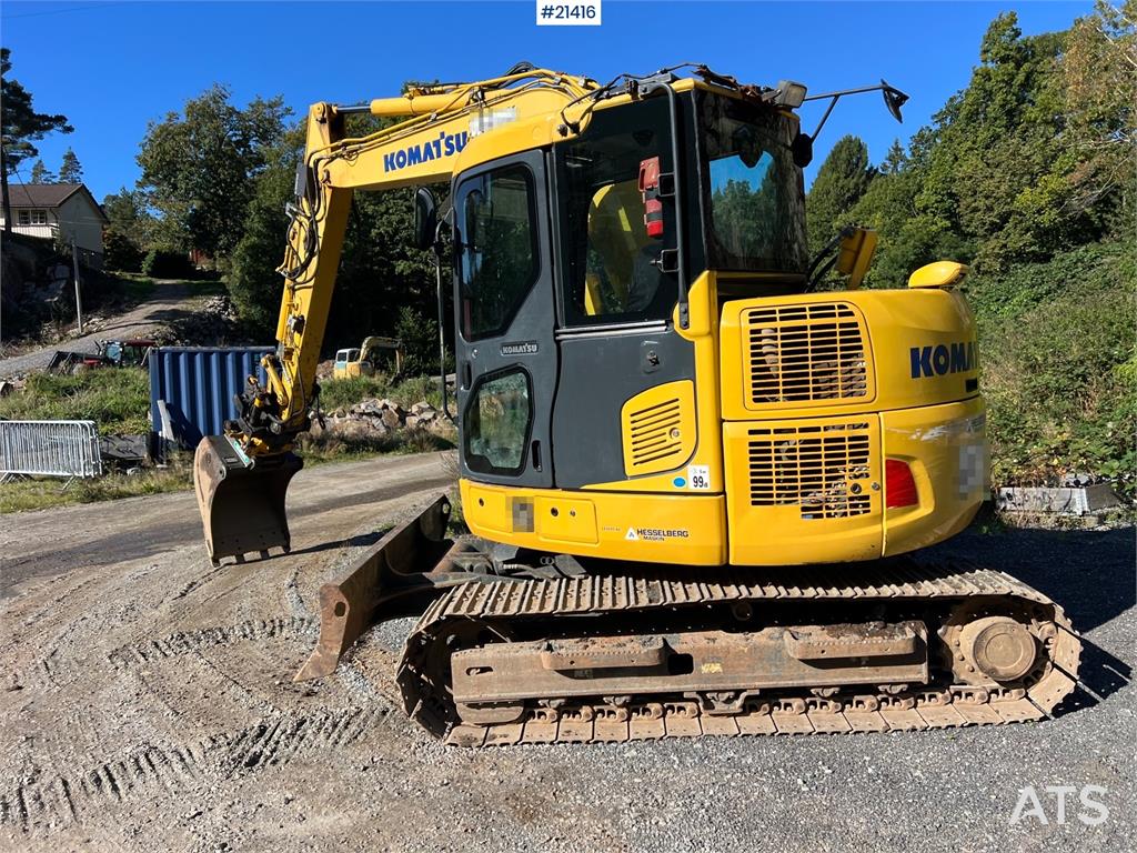Komatsu PC78us Excavator w/ Rototilt, sanding bucket, narr 2015 21416 PC78us Excavator w/ Rototilt, sanding bucket, narr 2...