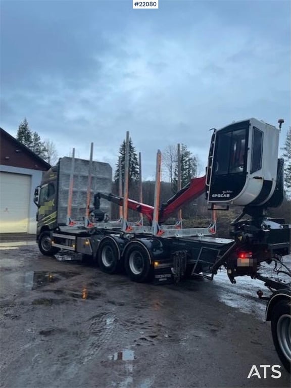 Volvo FH16 750 6x4 timber truck with Epsilon M12 crane 2021 22080 FH16 750 6x4 timber truck with Epsilon M12 crane 2021 1 ...