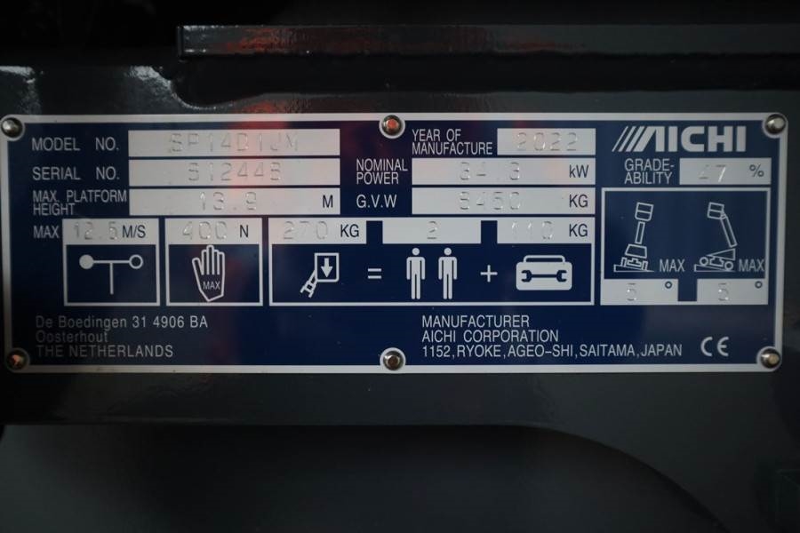 Aichi SP14D1JM Valid Inspection, *Guarantee! Diesel, 4x4 2022 AICHI - SP14D1JM - 61278 SP14D1JM Valid Inspection, *Guarant...