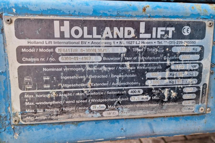 Holland Lift Megastar G-300DL30/S Diesel, 4x4x4 Drive, 33.5m Wo 2003 HOLLAND LIFT - Megastar G-300DL30/S - 90373 Holland l...