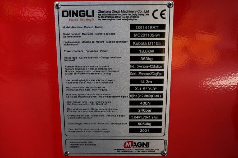 Magni DS1418RT New And Available Directly From Stock, El 2021 MAGNI - DS1418RT - 60683 MAGNI DS1418RT New And Available Di...