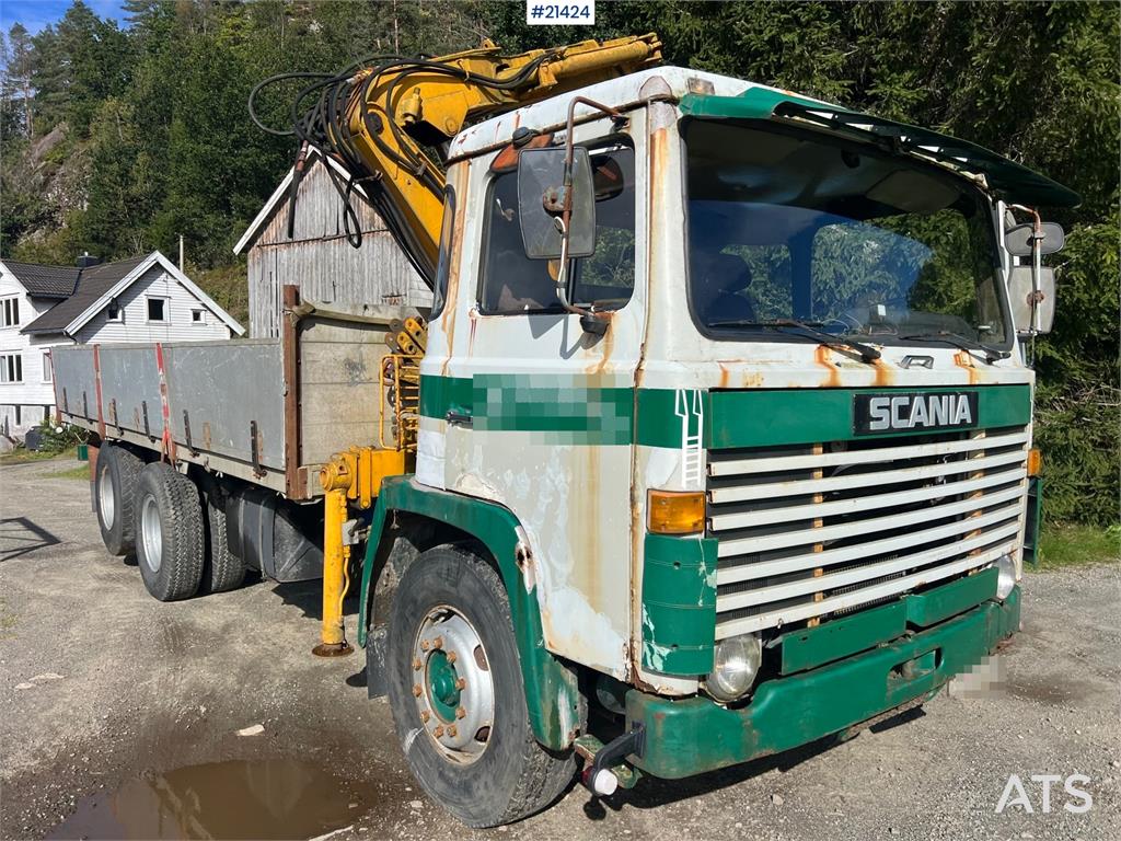 Scania LB 81 6x2 Crane truck w/ 10t/m crane and tipper Re 1978 21424 LB 81 6x2 Crane truck w/ 10t/m crane and tipper Re 19...