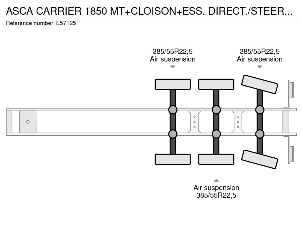 ASCA CARRIER 1850 MT+CLOISON+ESS. DIRECT./STEERING/GELENKT 2011 E57125 ASCA CARRIER 1850 MT+CLOISON+ESS. DIRECT./STEERING/...