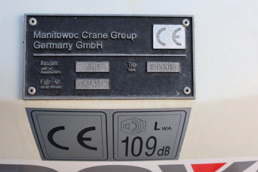 Grove GMK3055 Diesel, 6x6x6, 55t Capacity, 43m Main Boom 2008 GROVE - GMK3055 - 90401 GMK3055 Diesel, 6x6x6, 55t Capacity,...