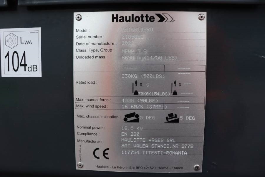 Haulotte HA16RTJ Pro 2022 HAULOTTE - HA16RTJ Pro - 61015 HA16RTJ Pro 2022 1 image 6