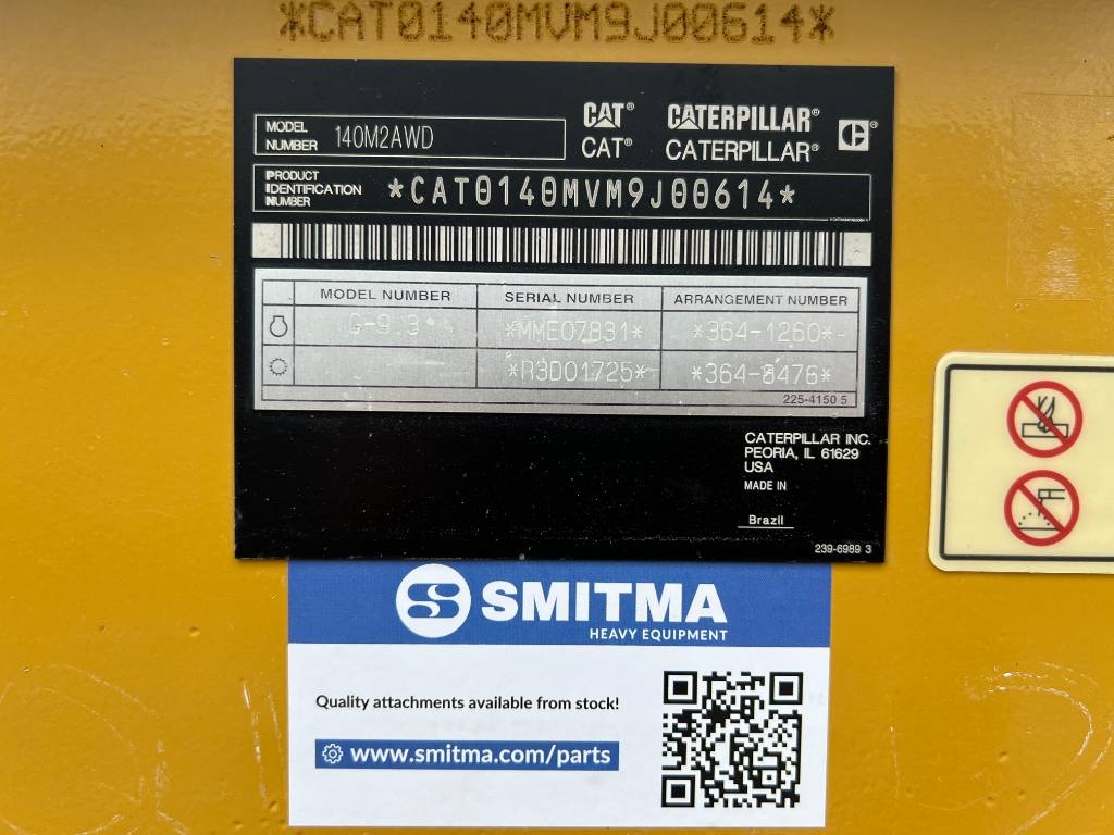 CAT 140M2 AWD 2012 207182 140M2 AWD 2012 1 Motor graders image 12