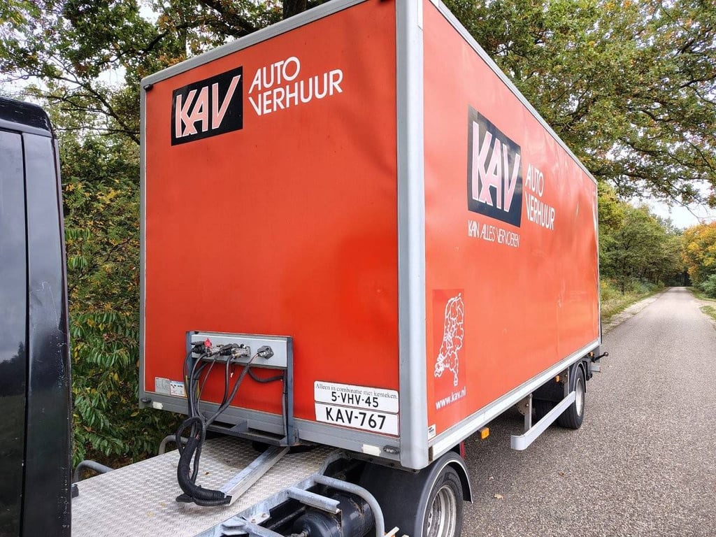 Closed Semi-trailer Van Veen Heas 4530kg 2010 2018 Veenhuis Multifunctional Delivery Truck Heas 2018 1 image 3