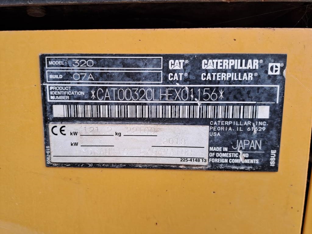 CAT 320 NG 2018 ATR-1847 320 NG 2018 1 Crawler Excavators image 12