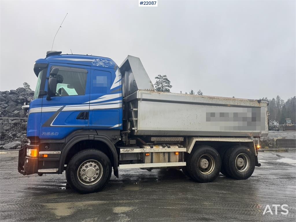 Scania R560 6x4 tipper truck, snow plough equipped, with 2013 22087 R560 6x4 tipper truck, snow plough equipped, with 2013...