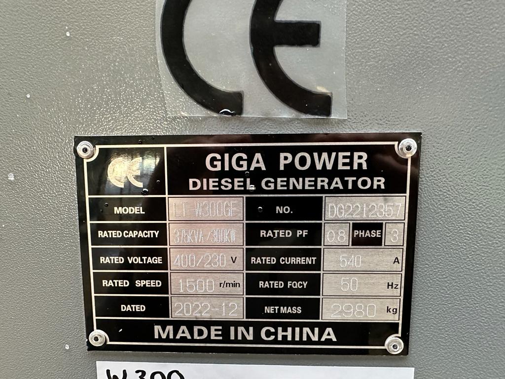 Giga power LT-W300GF 375 kVA silent generator 2022 00031797 Giga power LT-W300GF 375 kVA silent generator 2022 0 image 12