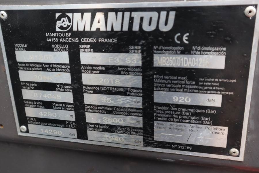 Manitou MI25D Valid inspection, *Guarantee! Diesel, 4x2 Dr 2018 MANITOU - MI25D - 61277 MI25D Valid inspection, *Guarantee...