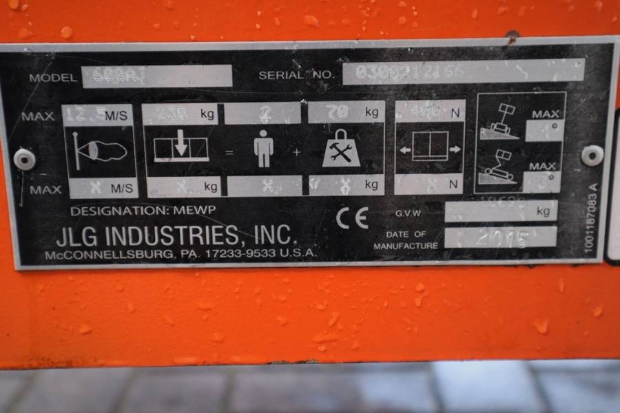 JLG 600AJ Valid inspection, *Guarantee! Diesel, 4x4 Dr 2015 JLG - 600AJ - 60977 600AJ Valid inspection, *Guarantee! Diesel...