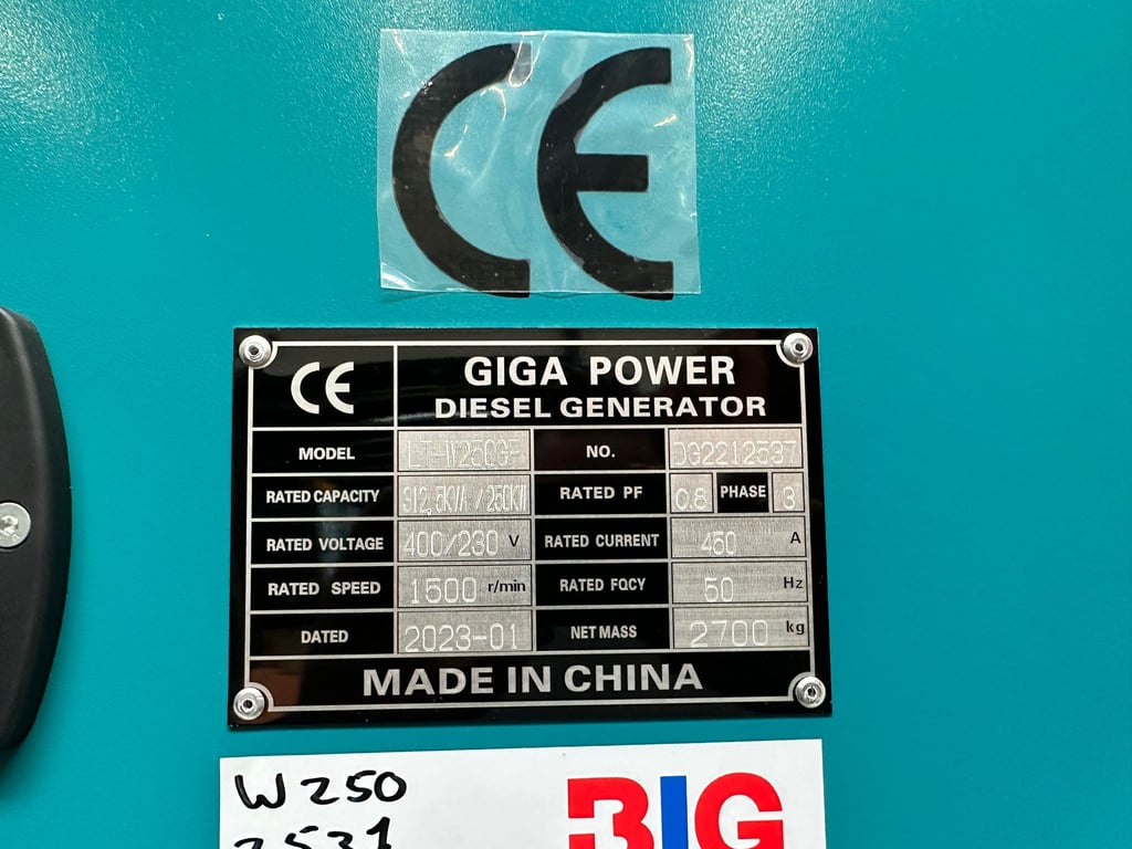 Giga power LT-W250GF 312.5 kVA silent generator 2022 00031843 Giga power LT-W250GF 312.5 kVA silent generator 2022 0 image 10