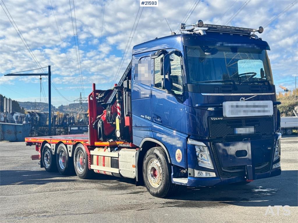 Volvo FH540 Combi truck w/ 54 t/m Fassi crane w/ Jib and 2022 21593 FH540 Combi truck w/ 54 t/m Fassi crane w/ Jib and 202...