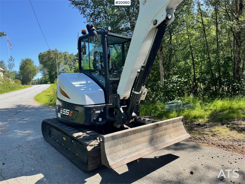 Bobcat E55Z Mini Excavator w/ Rototilt and 2 buckets. 260 2022 20980 E55Z Mini Excavator w/ Rototilt and 2 buckets. 260 20...