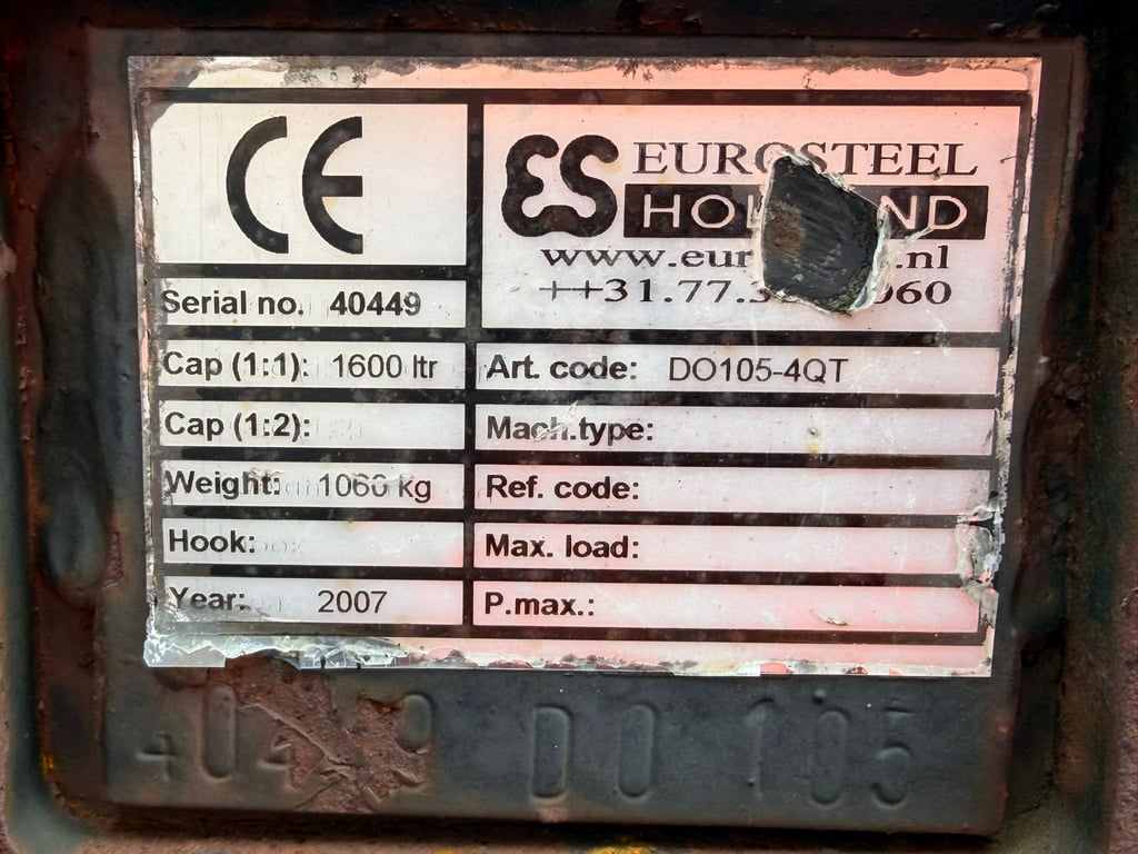 Eurosteel HG4-1500 CW40 2007 80001007 Eurosteel HG4-1500 CW40 2007 1 image 9