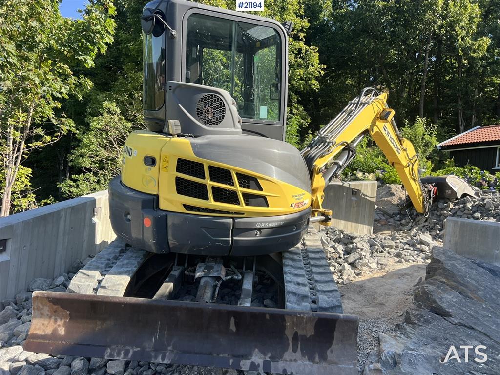 New Holland E55B excavator w/ digging bucket, sanding bucket, 2012 21194 E55B excavator w/ digging bucket, sanding bucket,...
