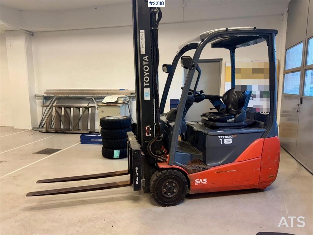 Toyota 8FBEKT18 electric forklift 2014 22118 8FBEKT18 electric forklift 2014 1 Forklift image 3