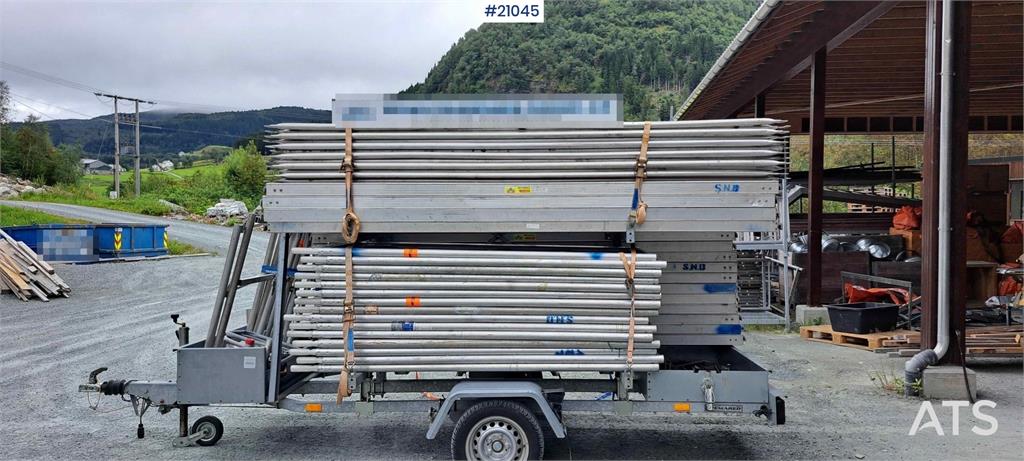Temared scaffolding trailer w/ 162m2 scaffolding 2019 21045 temared scaffolding trailer w/ 162m2 scaffolding 2019 1 image 3