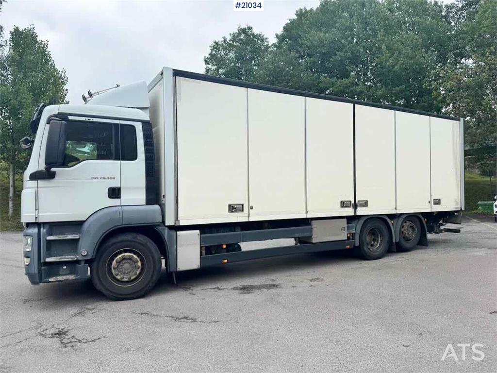 MAN TGS 26.400 6x2 Box truck w/ Full side opening. WAT 2013 21034 TGS 26.400 6x2 Box w/ Full side opening. WAT 2013 1 imag...