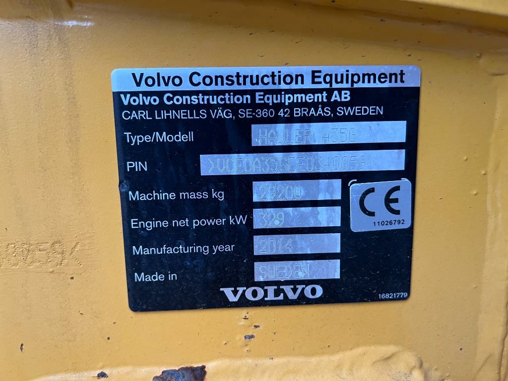 Volvo A35G 2014 205880 A35G 2014 1 image 8