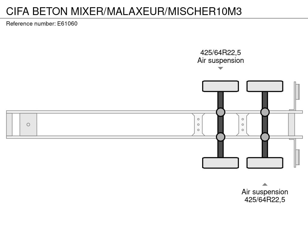 CIFA BETON MIXER/MALAXEUR/MISCHER10M3 2016 E61060 CIFA BETON MIXER/MALAXEUR/MISCHER10M3 2016 1 image 14