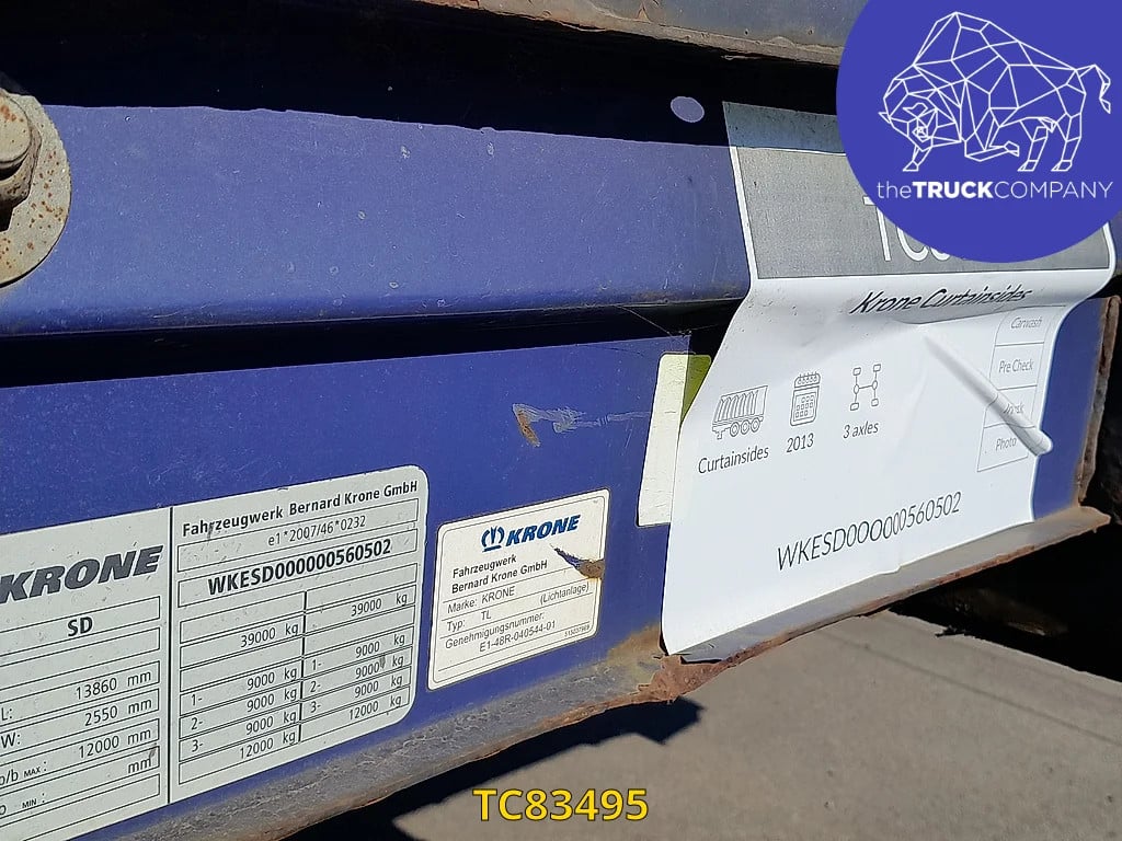 Krone Curtainsides 2013 TC83495 2013 1 image 13