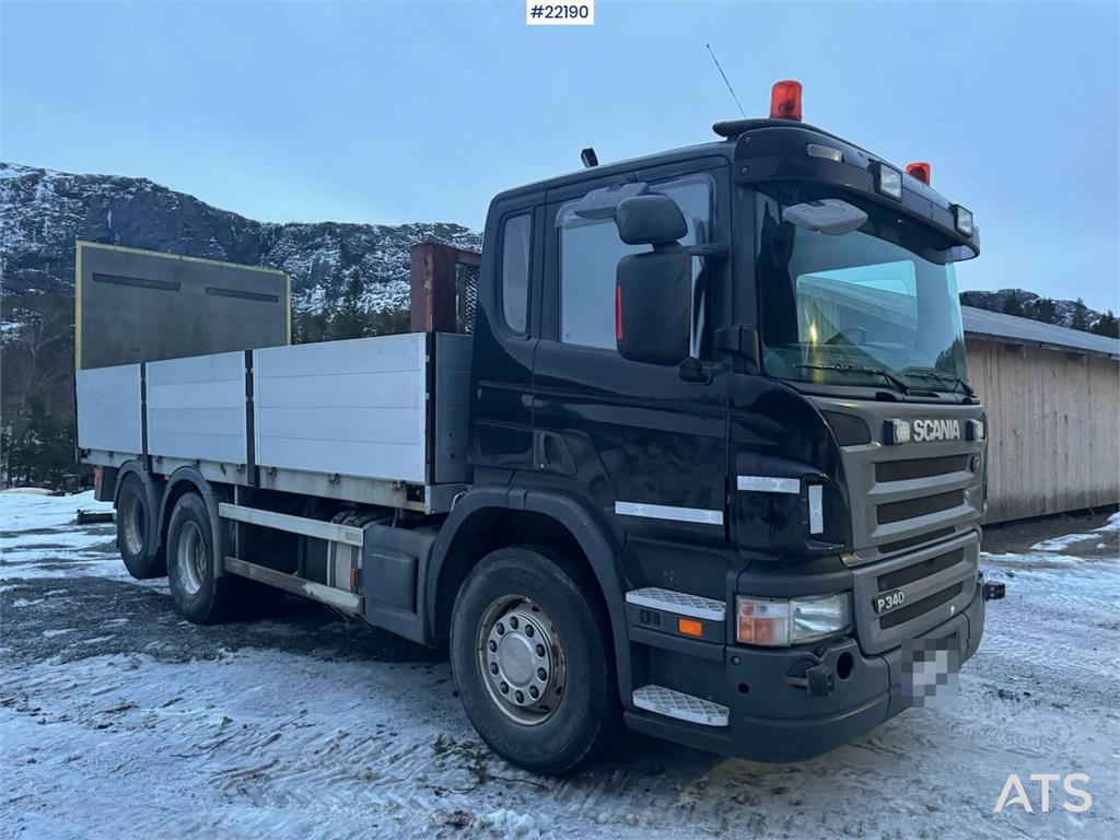 Scania P340 flatbed truck with tail lift – only 155,000 k 2005 22190 P340 flatbed truck with tail lift – only 155,000 k 20...