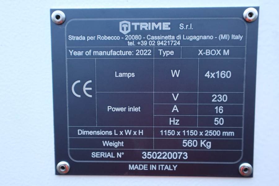 Trime X-BOX M 4x 160W Valid inspection, *Guarantee 2022 TRIME - X-BOX M 4x 160W - 61355 Trime X-BOX M 4x 160W Valid inspec...