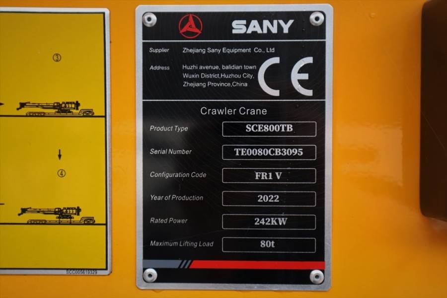 Sany SC800TB Valid inspection, *Guarantee! STAGE 5 ENGI 2022 SANY - SC800TB - 61041 SC800TB Valid inspection, *Guarantee! ...
