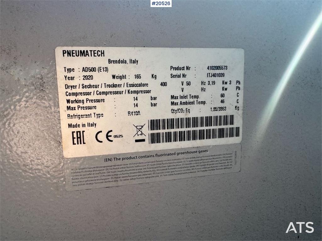 Pneumatech AD500 Refrigerated Air Dryer 2020 20526 Pneumatech AD500 Refrigerated Air Dryer 2020 1 image 4