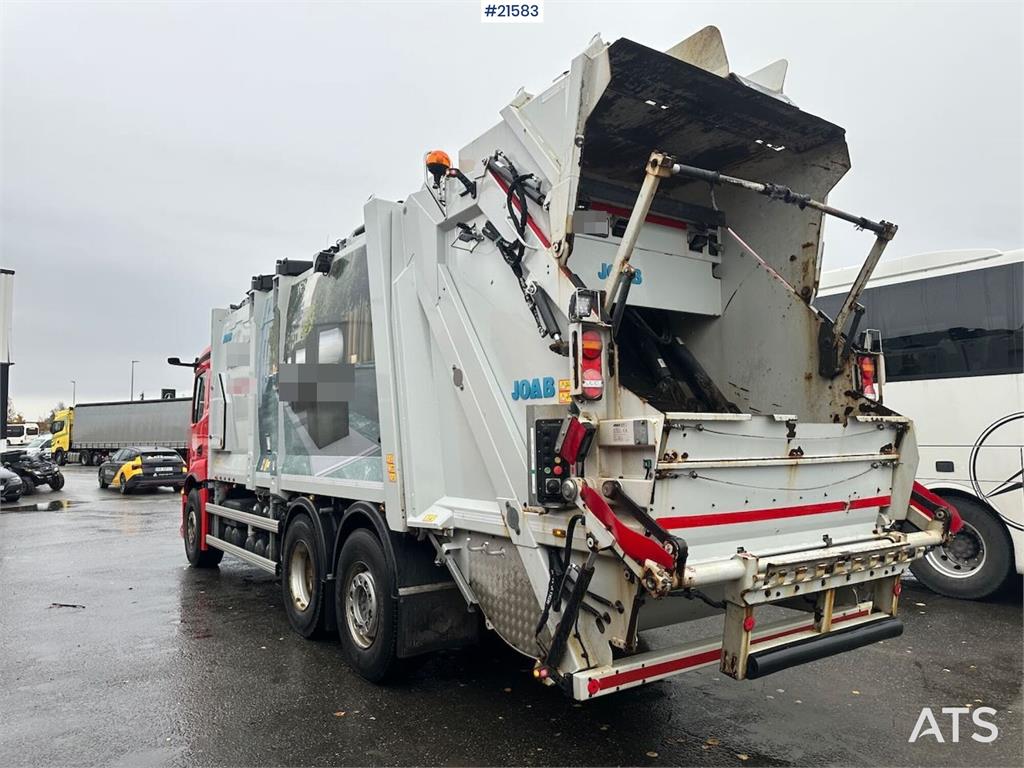 Mercedes-Benz Actros 2543 6x2 1-chamber compactor truck w/ Joab 2021 21583 Actros 2543 6x2 1-chamber compactor w/ Joab 202...