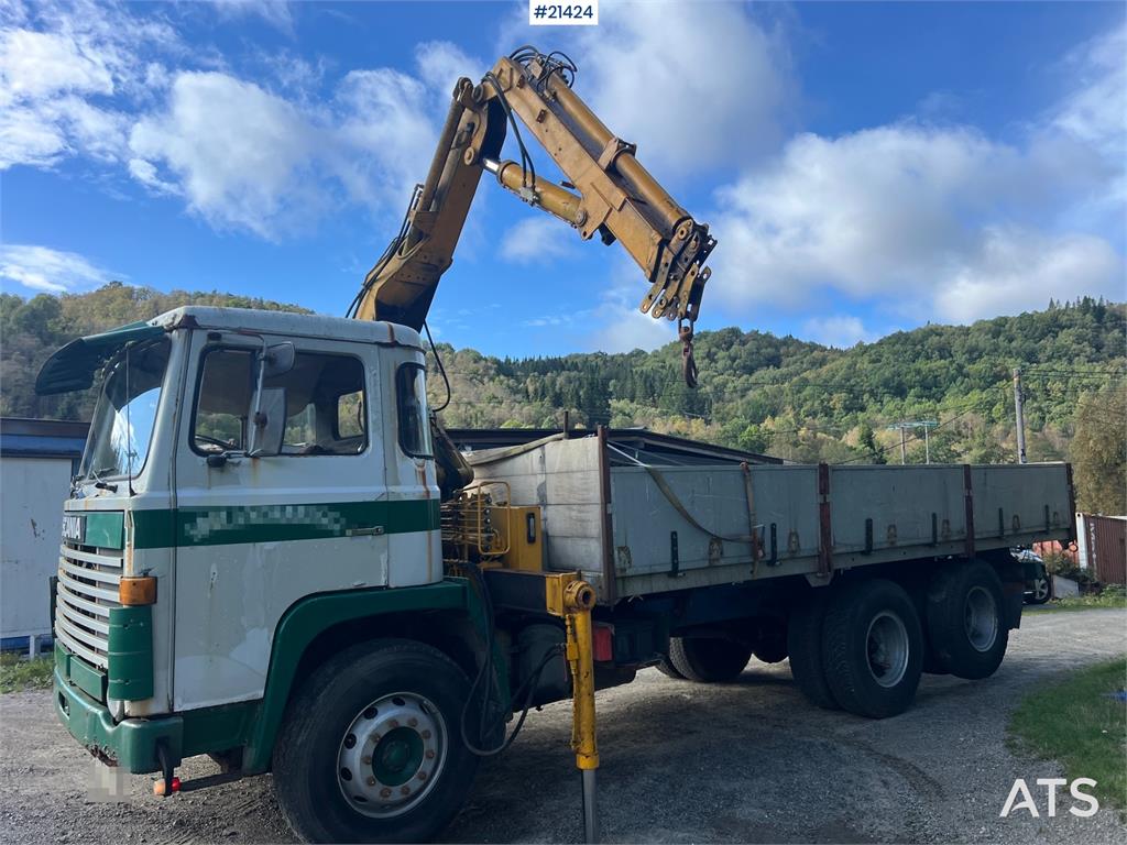 Scania LB 81 6x2 Crane truck w/ 10t/m crane and tipper Re 1978 21424 LB 81 6x2 Crane truck w/ 10t/m crane and tipper Re 19...