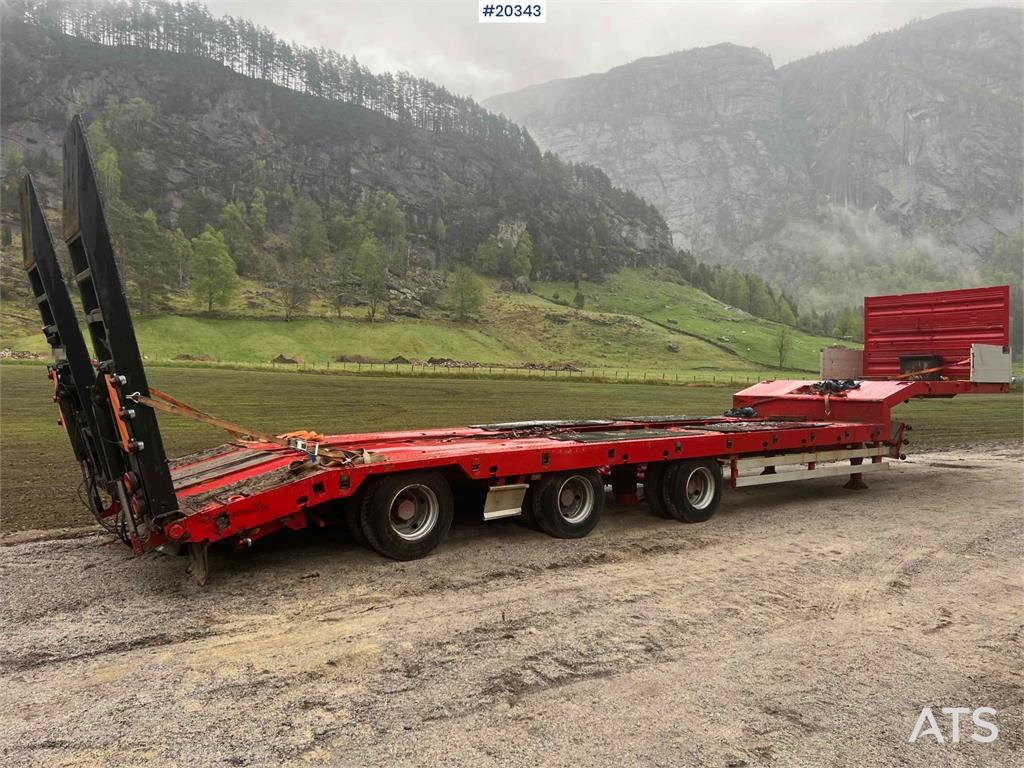 Damm SE-51M 3 axle Machine trailer w/ hydraulic driving 2009 20343 Damm SE-51M 3 axle Machine trailer w/ hydraulic driving...